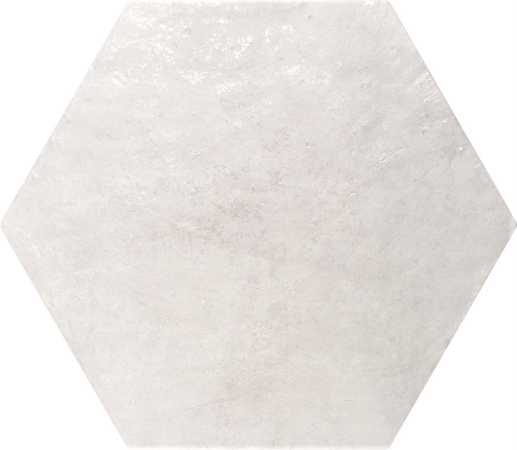 12.8 X 12.8 ZYX  Amazonia Off White Hexagon porcelain tile